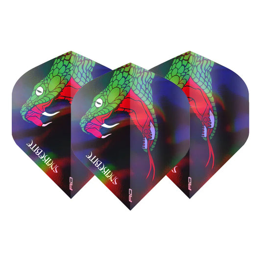 Red Dragon Peter Wright Snakebite Holographic Hardcore Standard Dart Flights
