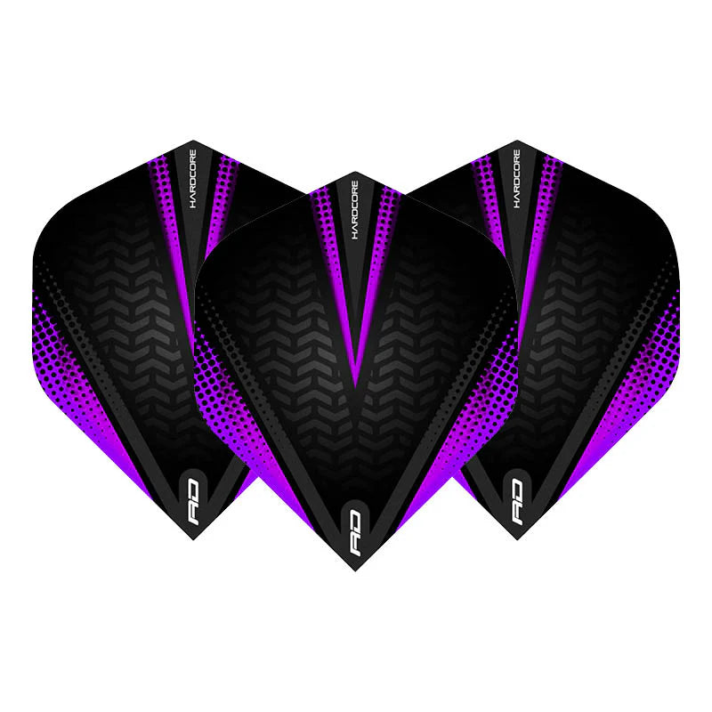 Purple Hardcore Radical Standard Darts Flights