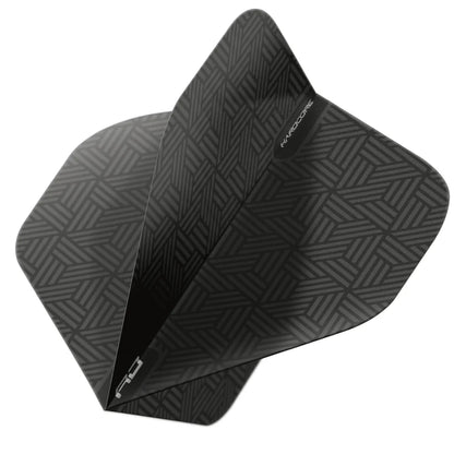 Red Dragon Black Hardcore XT Standard Darts Flights
