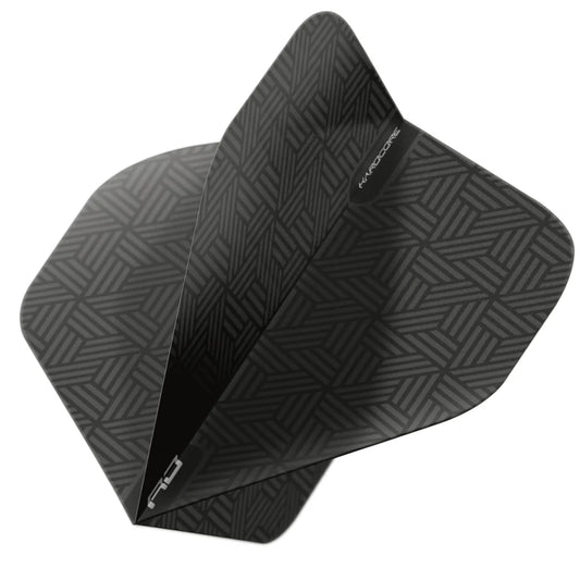 Red Dragon Black Hardcore XT Standard Darts Flights
