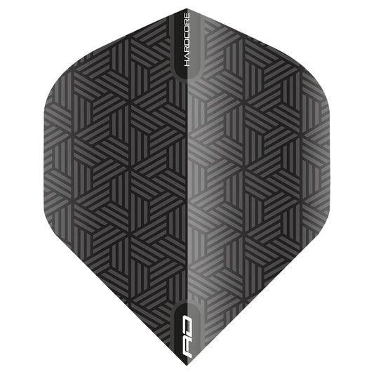 Red Dragon Black Hardcore XT Standard Darts Flights