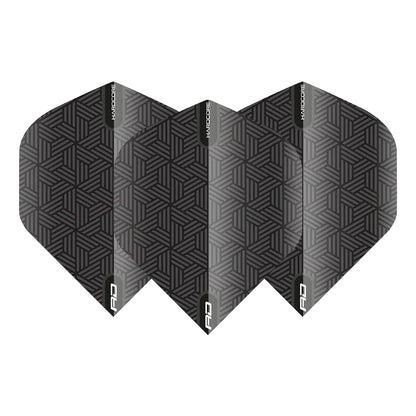 Red Dragon Black Hardcore XT Standard Darts Flights