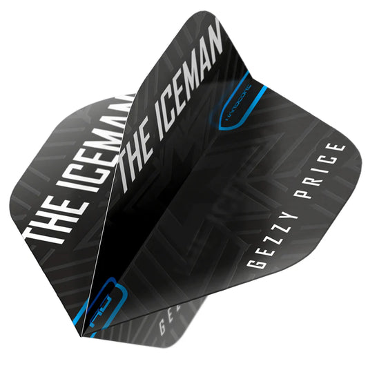 Gerwyn Price Black & Grey Snowflake Logo Hardcore Standard Darts Flights