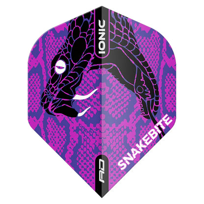 Red Dragon Peter Wright Purple Snake Head Ionic Hardcore Standard Dart Flights