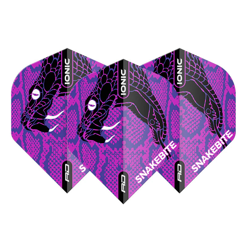 Red Dragon Peter Wright Purple Snake Head Ionic Hardcore Standard Dart Flights