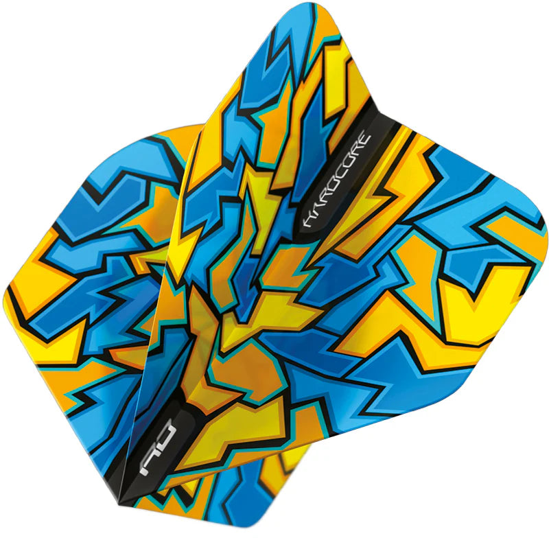 Blue Crackle Hardcore Radical Standard Dart Flights