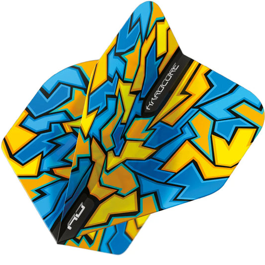 Blue Crackle Hardcore Radical Standard Dart Flights