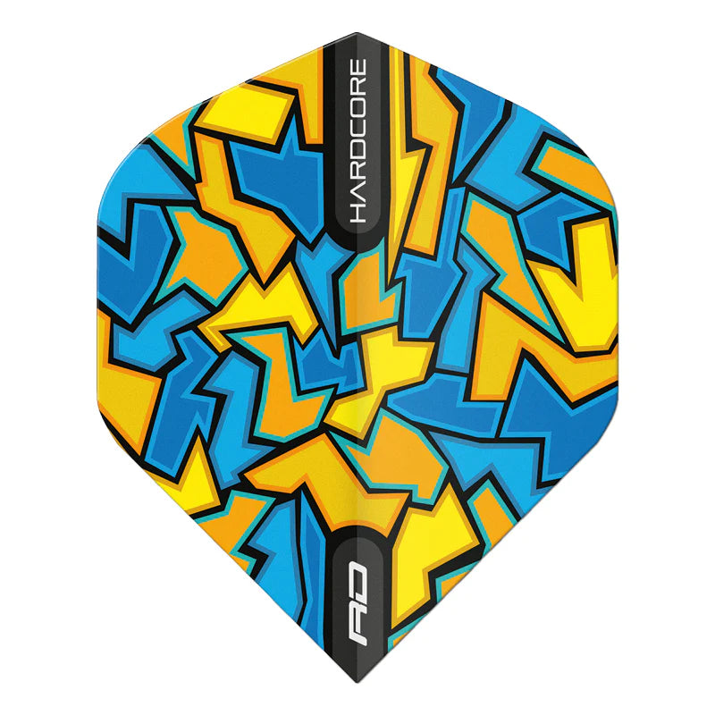 Blue Crackle Hardcore Radical Standard Dart Flights