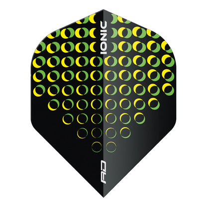 Red Dragon Hardcore Ionic Yellow Circles Standard Dart Flights