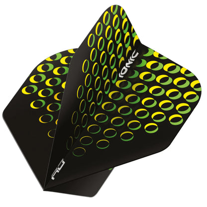 Red Dragon Hardcore Ionic Yellow Circles Standard Dart Flights