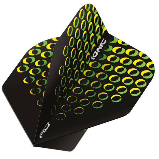 Red Dragon Hardcore Ionic Yellow Circles Standard Dart Flights