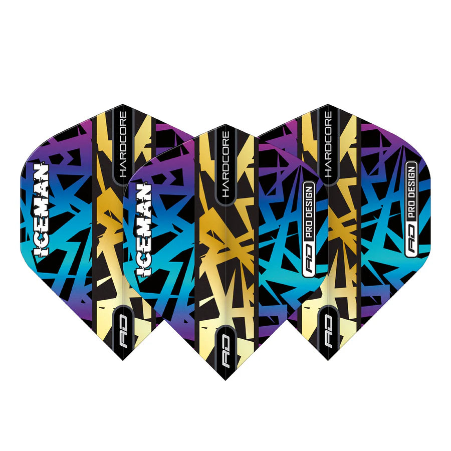 Red Dragon Hardcore Premium Gerwyn Price Rainbow & Gold Standard Dart Flights