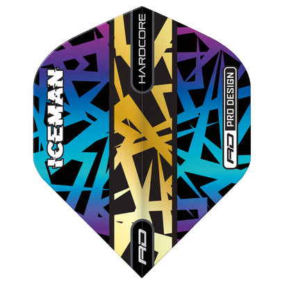 Red Dragon Hardcore Premium Gerwyn Price Rainbow & Gold Standard Dart Flights