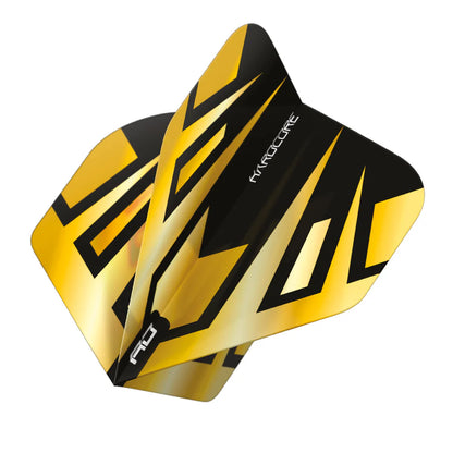 Red Dragon Hardcore Premium Gold & Black Tribal Standard Dart Flights