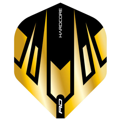 Red Dragon Hardcore Premium Gold & Black Tribal Standard Dart Flights