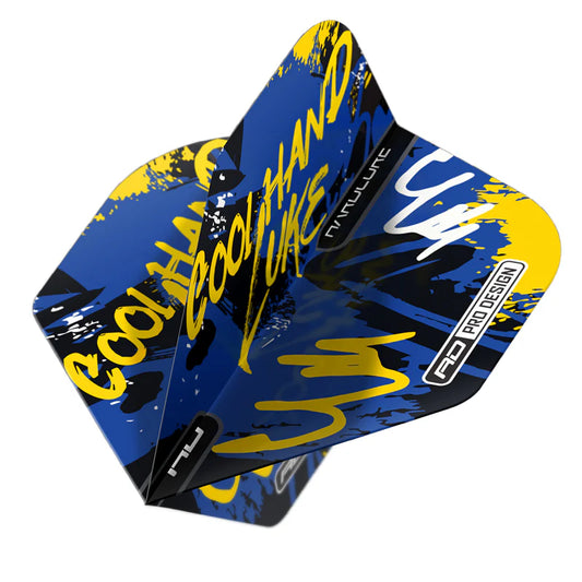 Luke Humphries Graffiti Blue Hardcore Standard Dart Flights