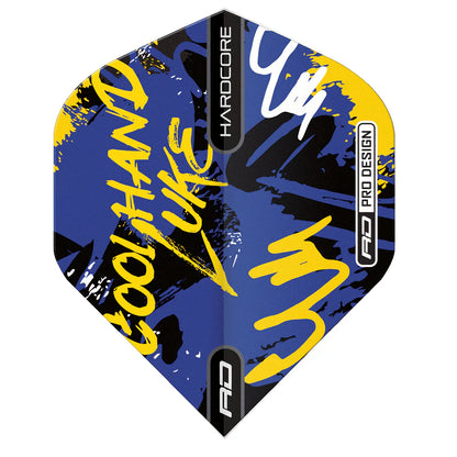 Luke Humphries Graffiti Blue Hardcore Standard Dart Flights