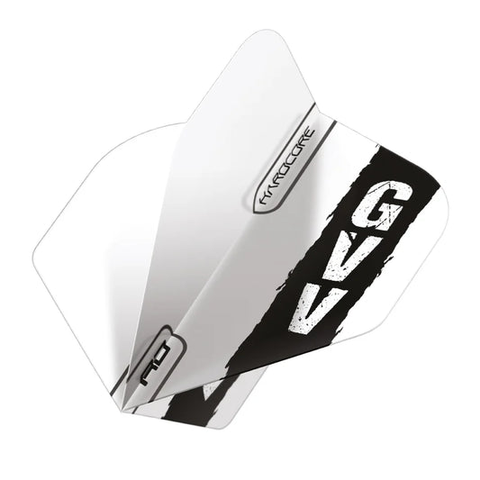 Red Dragon Gian van Veen Black & White Hardcore Standard Dart Flights
