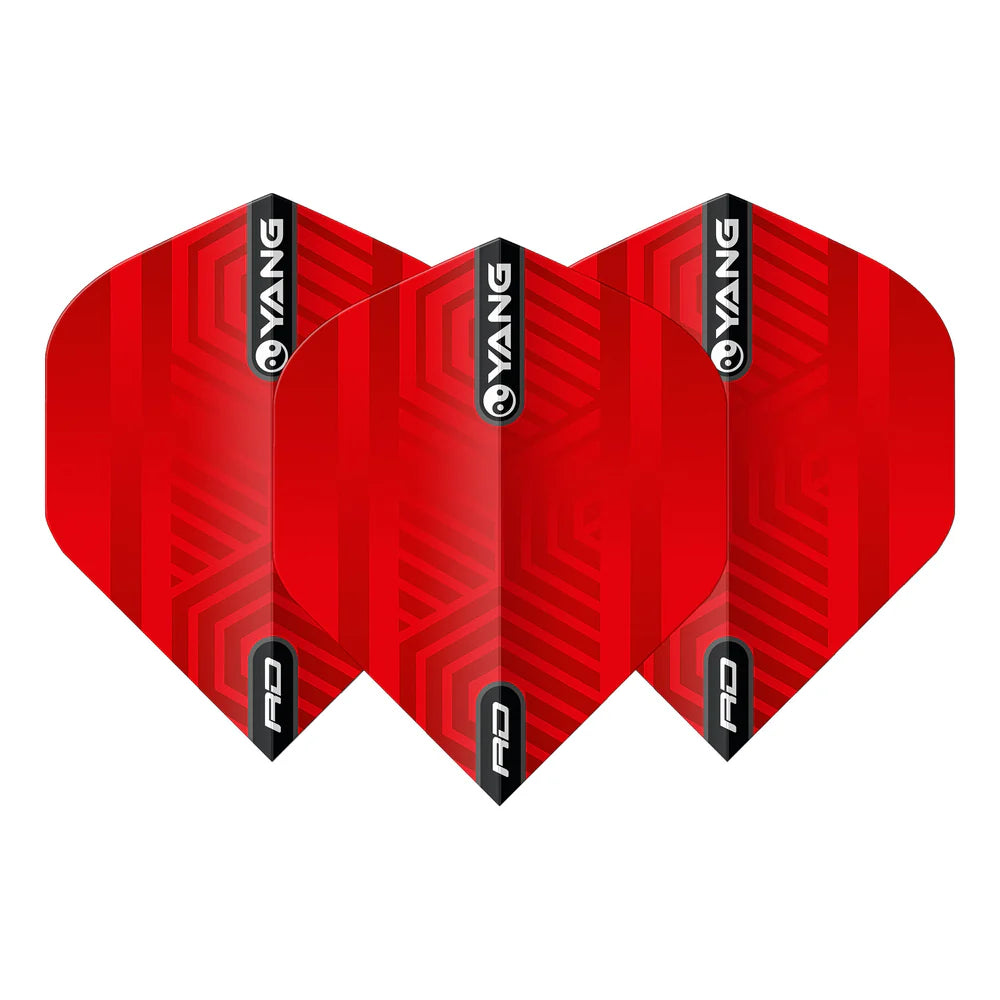 Red & Black Yin Yang Dart Flights