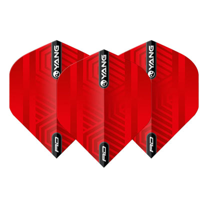 Red & Black Yin Yang Dart Flights