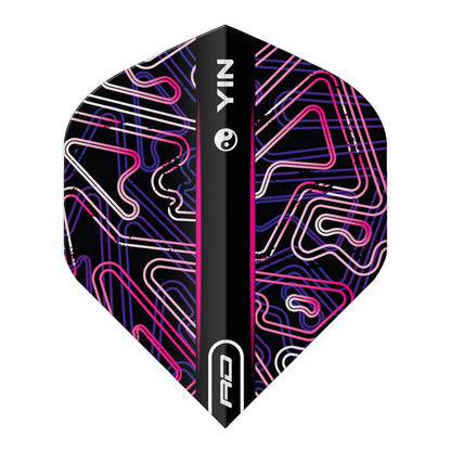 Red Dragon Black & Pink Yin Yang Standard Darts Flights