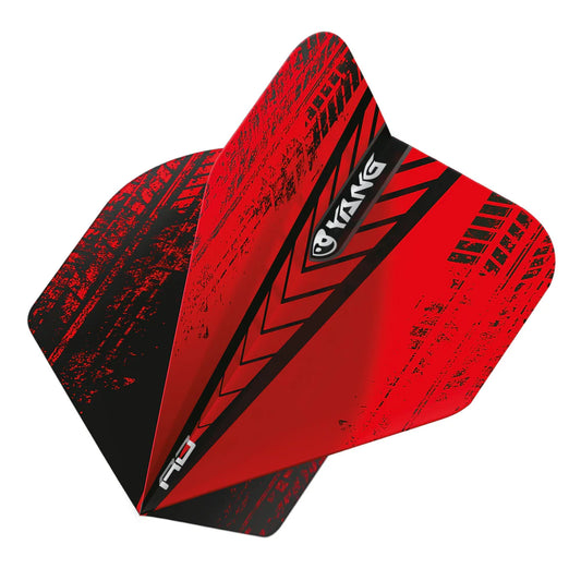 Black & Red Yin Yang Dart Flights