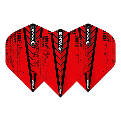 Black & Red Yin Yang Dart Flights