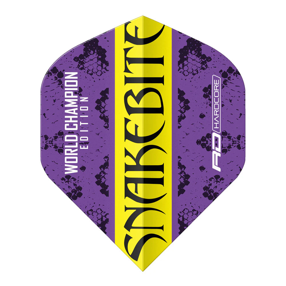 Peter Wright Purple & Yellow Yin Yang Standard Darts Flights