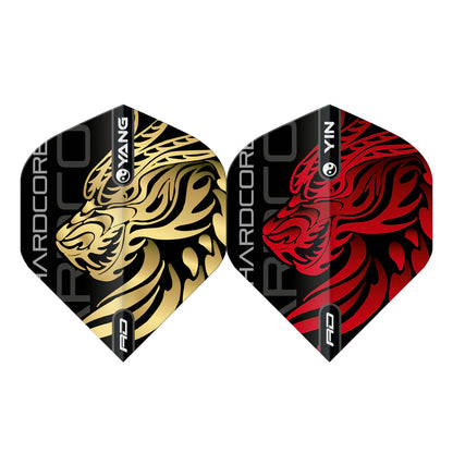Jonny Clayton Gold & Red Yin Yang Standard Darts Flights