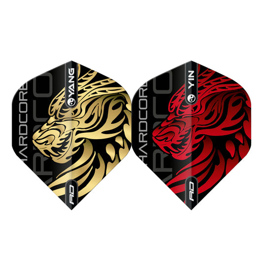 Jonny Clayton Gold & Red Yin Yang Standard Darts Flights