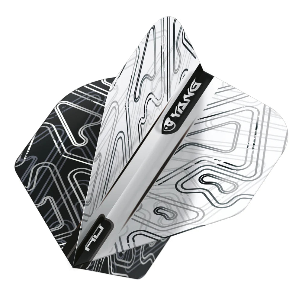 Red Dragon Black & White Yin Yang Standard Dart Flights