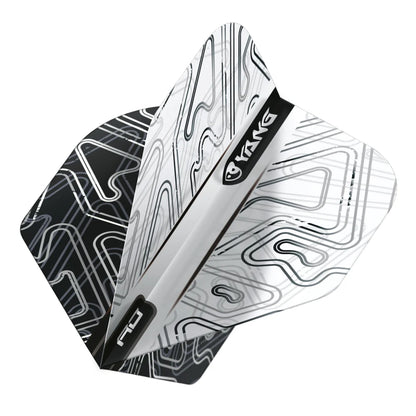 Red Dragon Black & White Yin Yang Standard Dart Flights