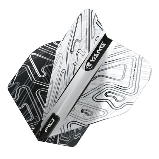 Red Dragon Black & White Yin Yang Standard Dart Flights