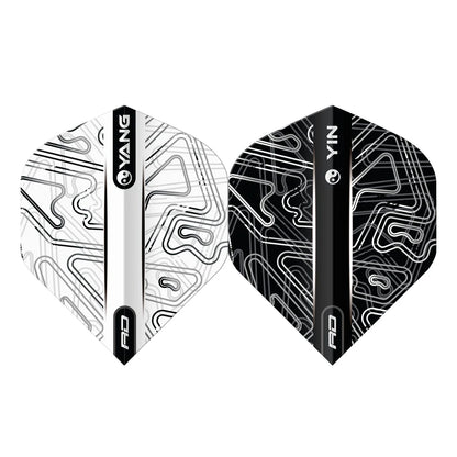 Red Dragon Black & White Yin Yang Standard Dart Flights
