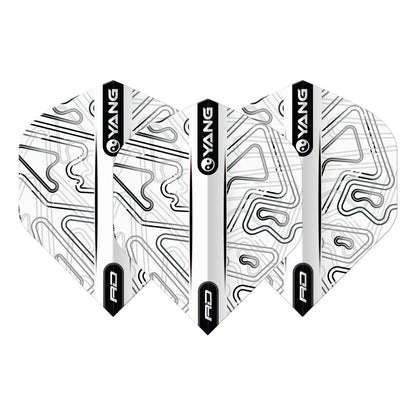 Red Dragon Black & White Yin Yang Standard Dart Flights