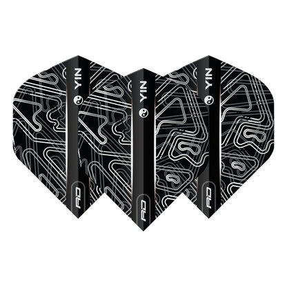 Red Dragon Black & White Yin Yang Standard Dart Flights