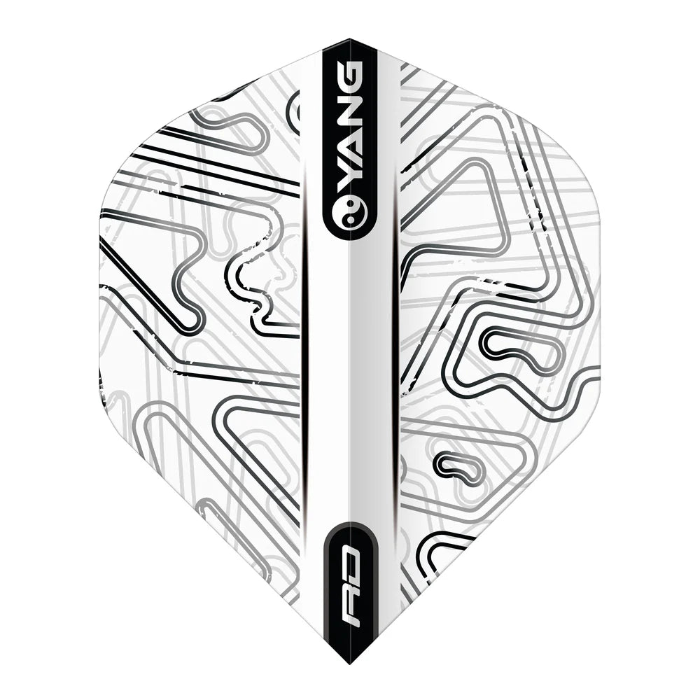 Red Dragon Black & White Yin Yang Standard Dart Flights