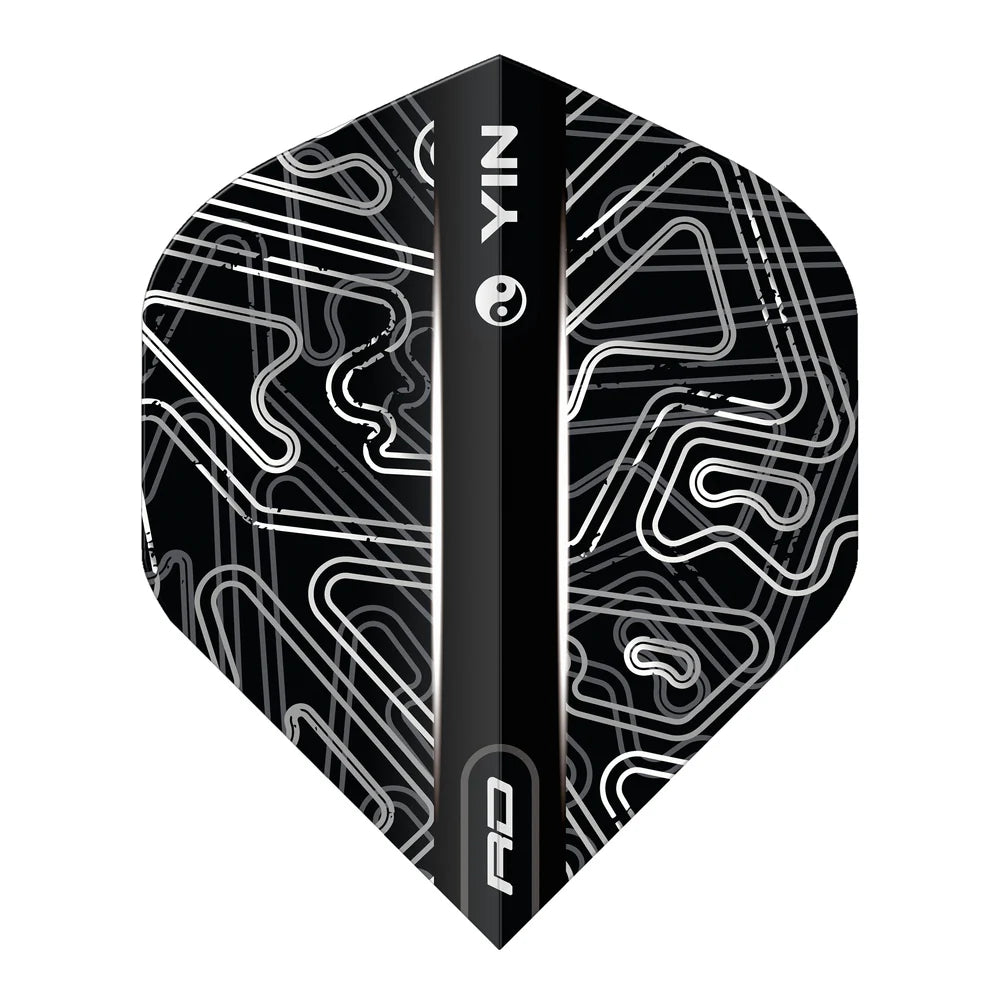 Red Dragon Black & White Yin Yang Standard Dart Flights