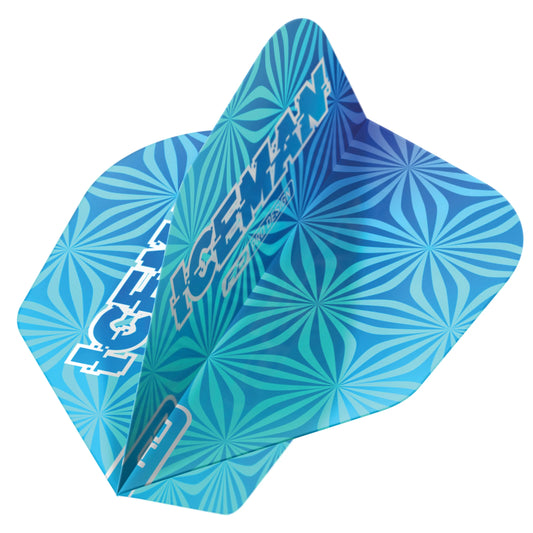 Gerwyn Price Iceman Blue No6 Darts Flights
