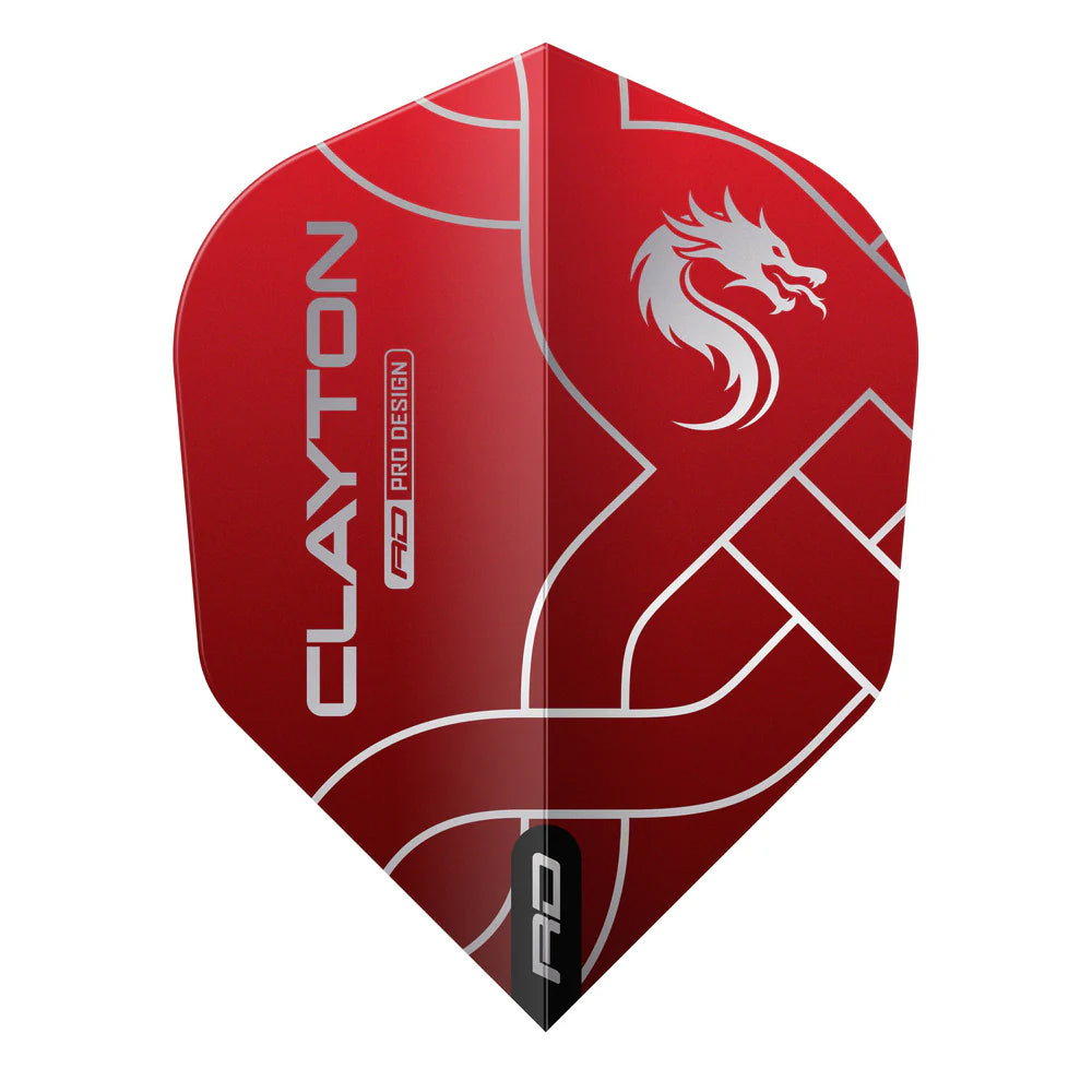 Jonny Clayton Red & Black No.6 Darts Flights