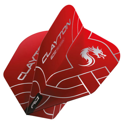 Jonny Clayton Red & Black No.6 Darts Flights