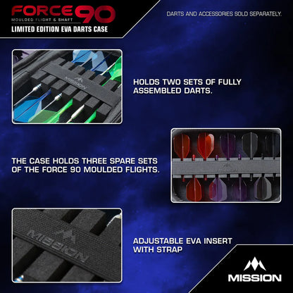 Mission Force 90 Limited Edition Grey Large Dart Case