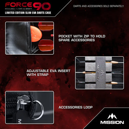 Mission Force 90 Limited Edition Grey Slim Dart Case