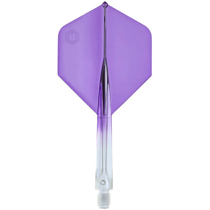 Unicorn Forge Plus Clear Two-Tone Integrated Dart Flights & Shafts