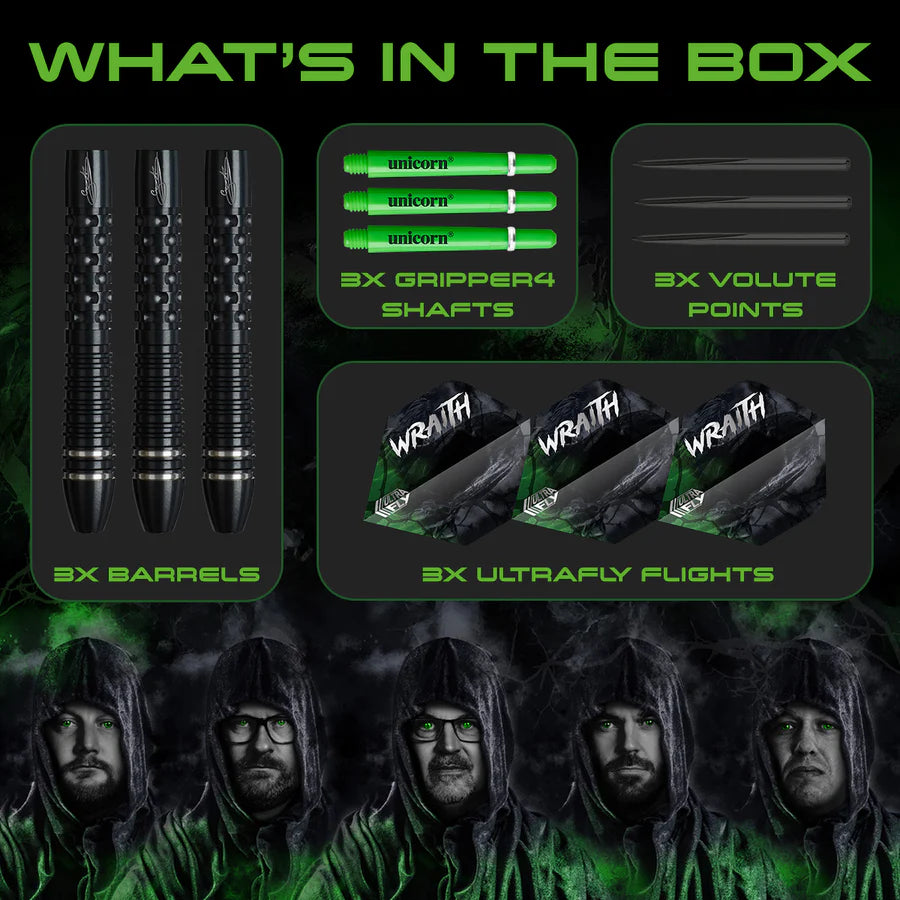 Unicorn Wraith Gary Anderson Phase 6 90% Tungsten Steel Tip Darts