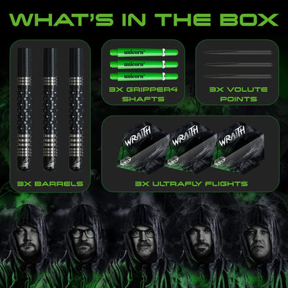 Unicorn Wraith James Wade Phase 2 90% Tungsten Steel Tip Darts