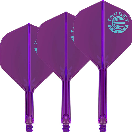 Target Japan Logo Purple K-Flex No2 Integrated Darts Flights