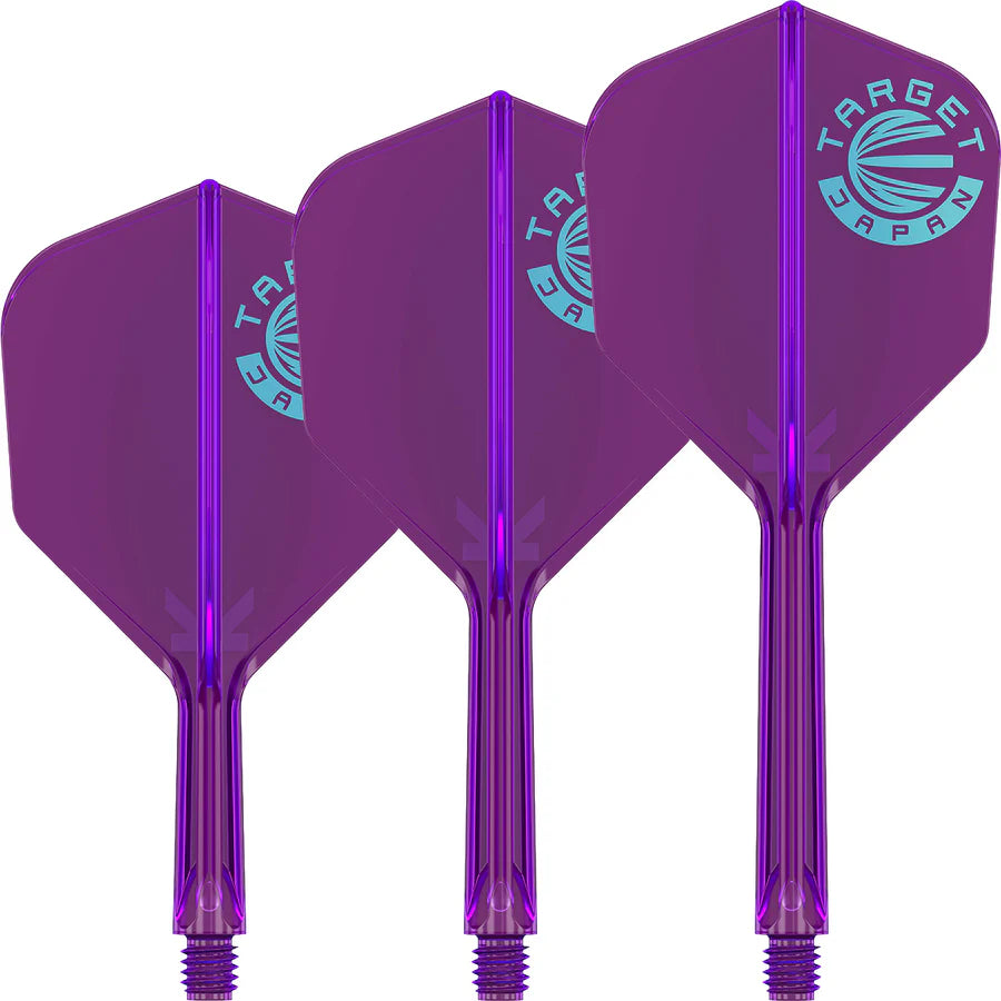 Target Japan Logo Purple K-Flex No6 Integrated Darts Flights
