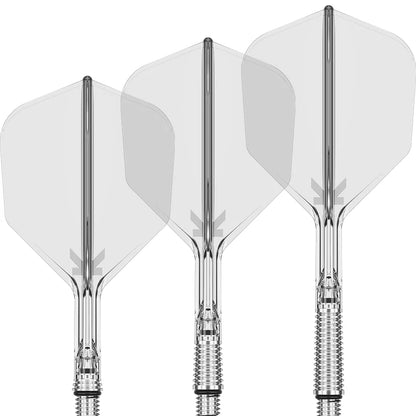 Target K-Shift Clear No6 Spinning Integrated Flights & Shafts
