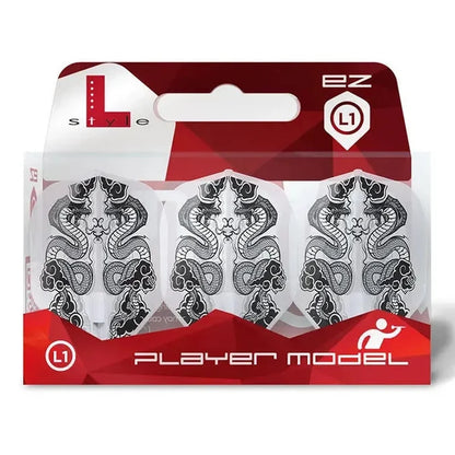 L-Style Darts L-Flight EZ L1 Jelle Klaasen V7 Clear Flights